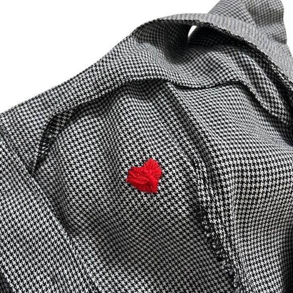 MATTHEW BRUCH Apron Mini Dress in Black Repaired - Picture 12 of 12